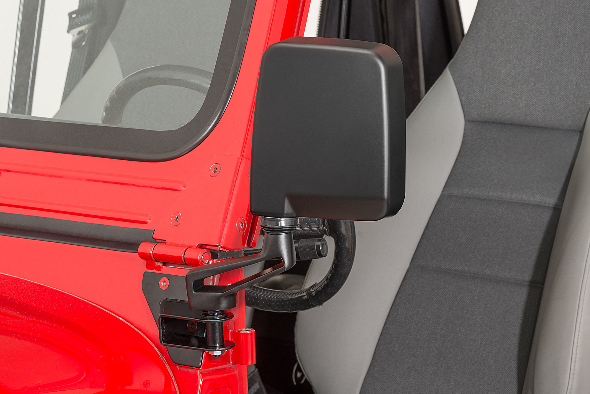Mirror Relocation Bracket Kit, YJ () | Jeepey - Jeep parts, spares  and accessories