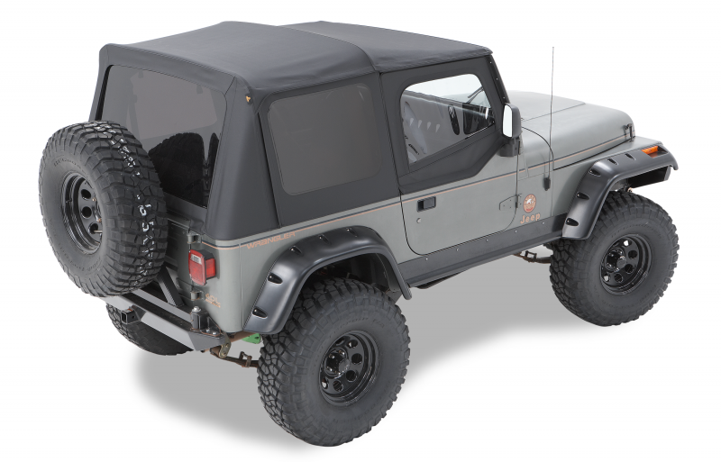 Replace-A-Top Soft Top, Black, YJ (with half doors) (51123-15) | Jeepey -  Jeep parts, spares and accessories