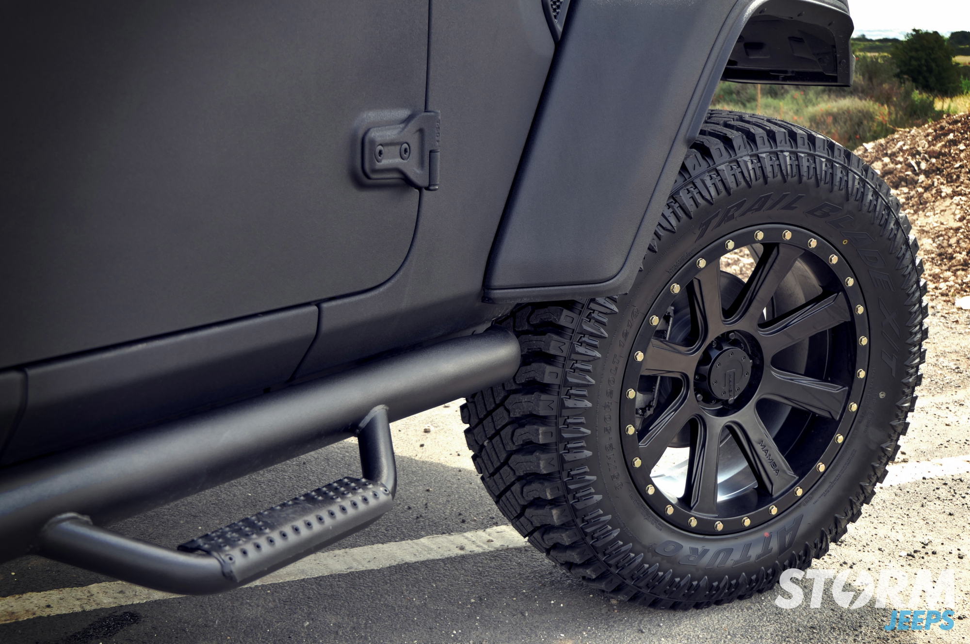 Rugged Ridge Spartan Nerf Bar Kit Textured Black - 2018+ Jeep JL Rugged Ridge Spartan Nerf Bar Kit Textured Black - 2018+ Jeep JL