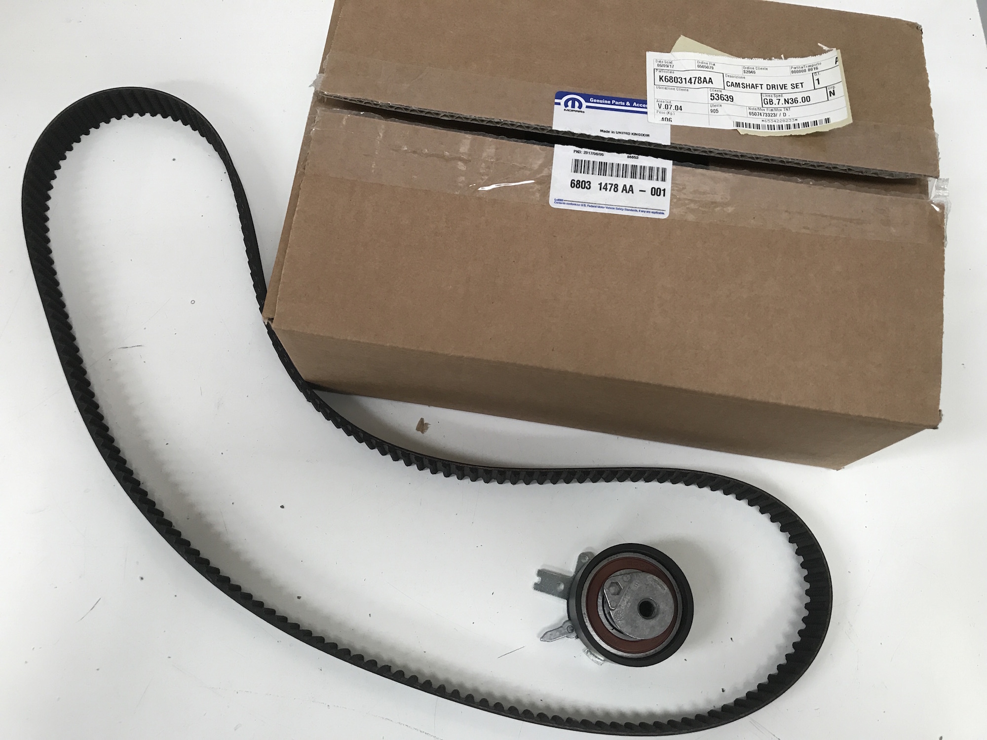 Timing Belt Kit,  Diesel (68031478AA) | Jeepey - Jeep parts, spares and  accessories